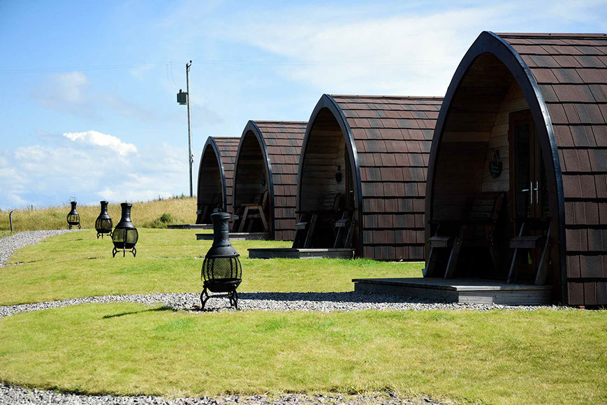 Skeabost View Pods Self Catering on the Isle of Skye